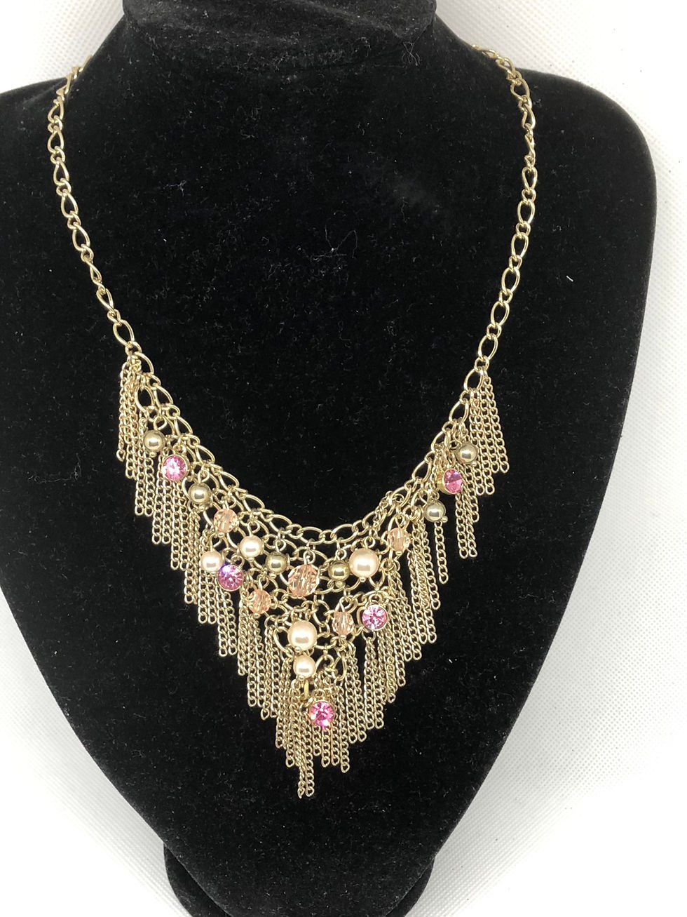 Miniatura: Fabulous Gold Charm Chains Statement Necklace 
