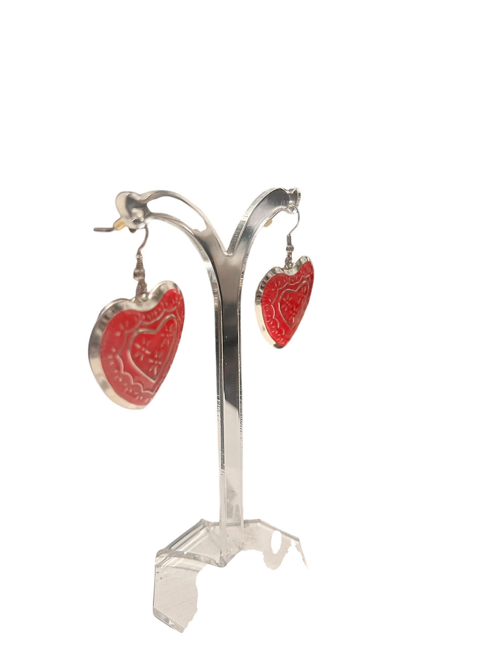 Thumbnail: Pink Heart Fashionable Women’s Earrings Womenswear