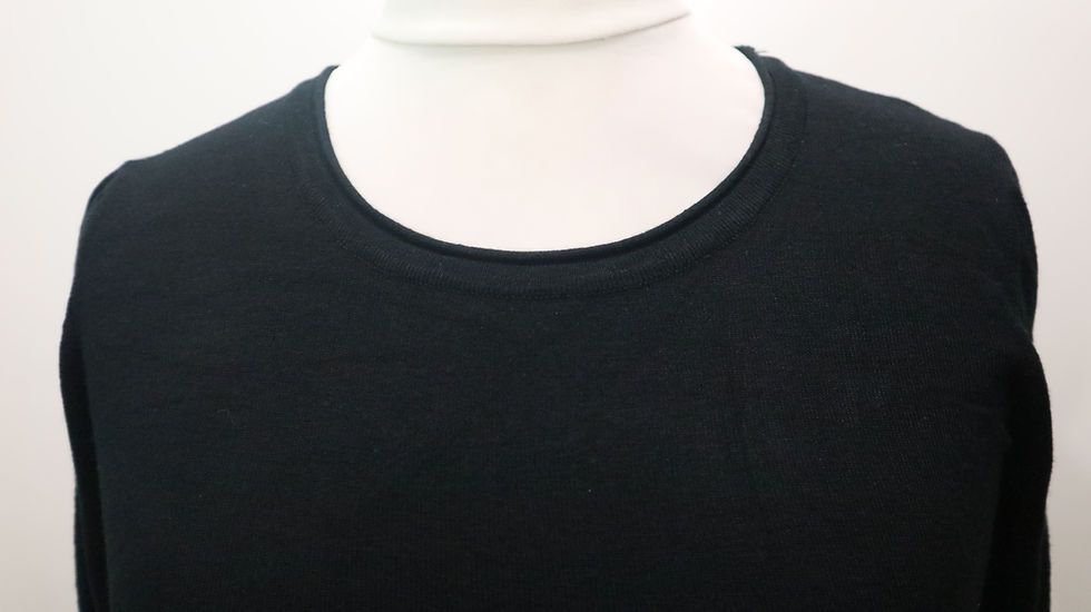 Thumbnail: Crewneck Jumper, U-Neck Jumper, 2 Pieces Women Jumpers, Purple/Black Jumper