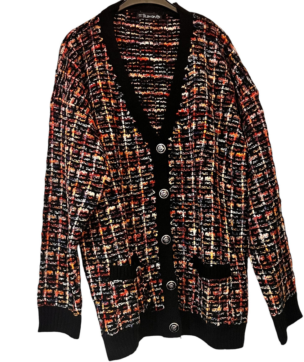 Thumbnail: Women’s Button Up Texture V-Neck Cardigan