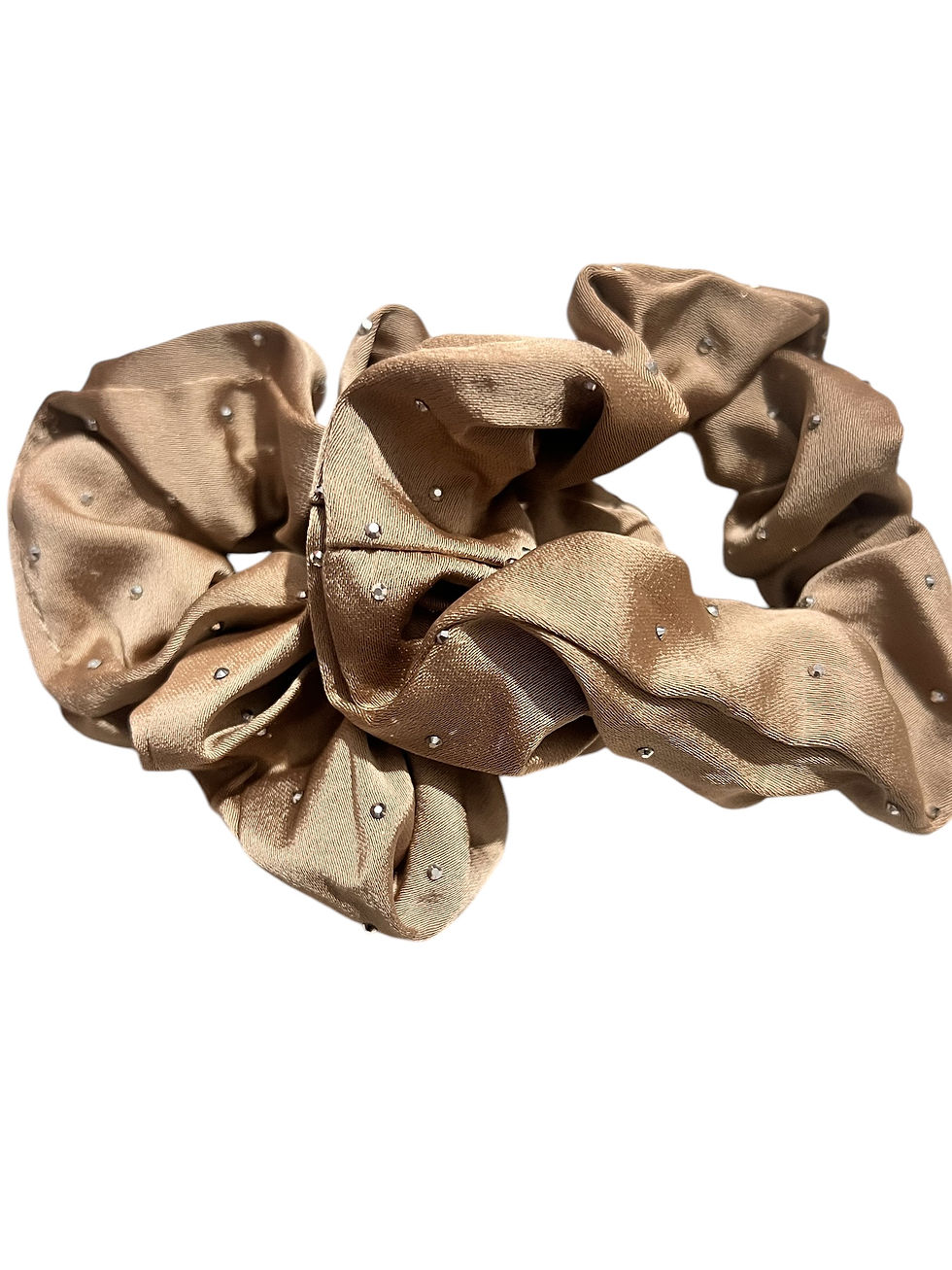 Thumbnail: Unisex 2Pcs Small Diamanté Hair Scrunchies