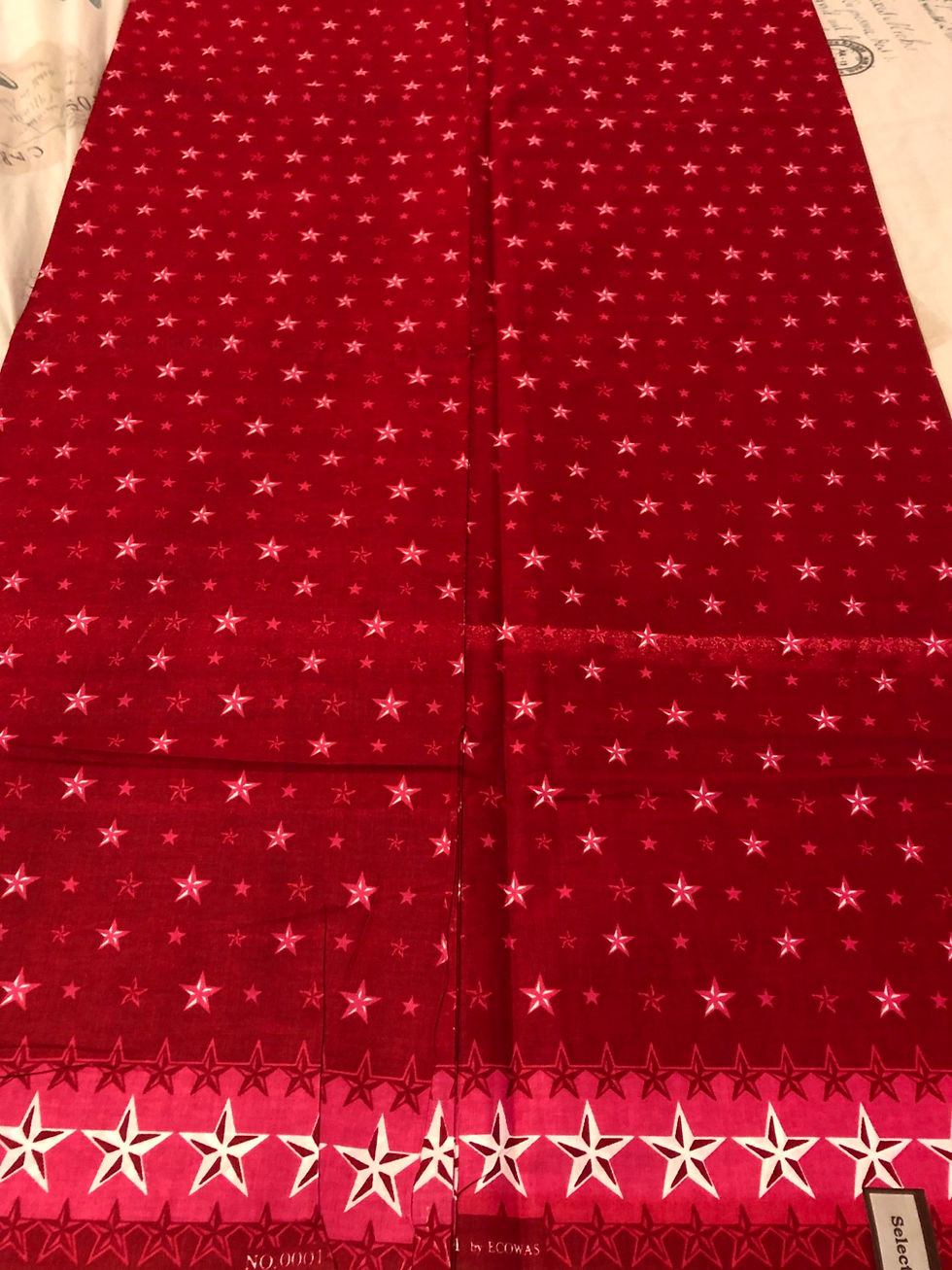 Миниатюра: High Quality 100% Cotton  Stars Design African Wax Print