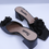 Miniatura: Black Rosette Mule Sandal and Bag Set