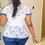 Thumbnail: Co-ord Frayed Raw Jeans Lace Blouse Beaded Jeans Womenswear 