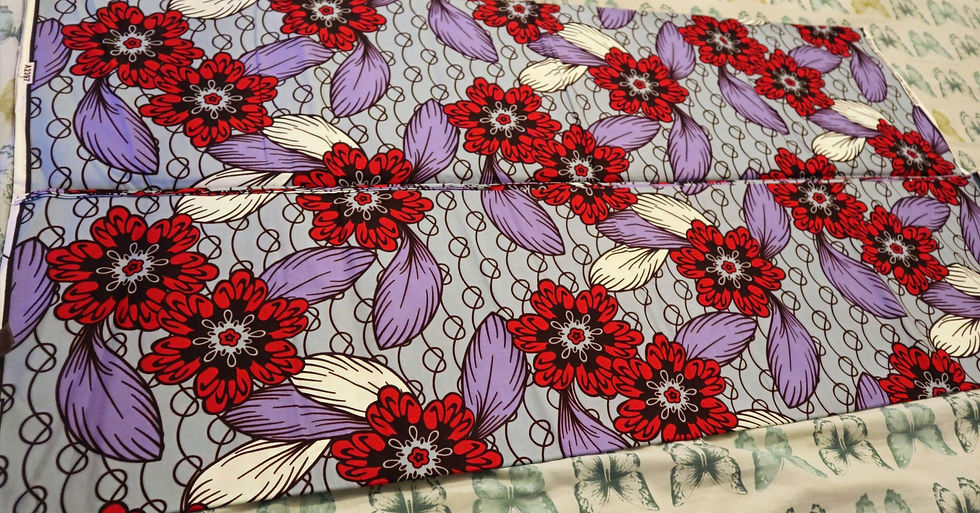 Миниатюра: Mixcolour Flower Africa Ankara Print Fabric
