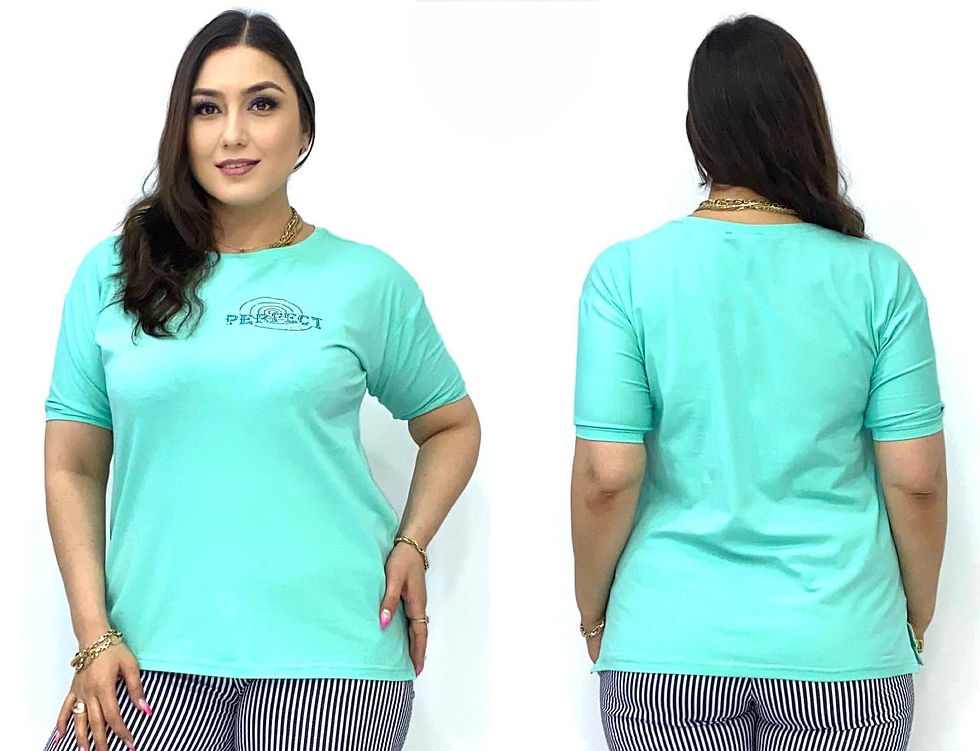 Thumbnail: Casual T-Shirt Bling Detail Women T-Shirt