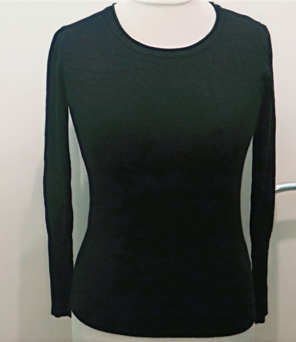 Thumbnail: Crewneck Jumper, U-Neck Jumper, 2 Pieces Women Jumpers, Purple/Black Jumper