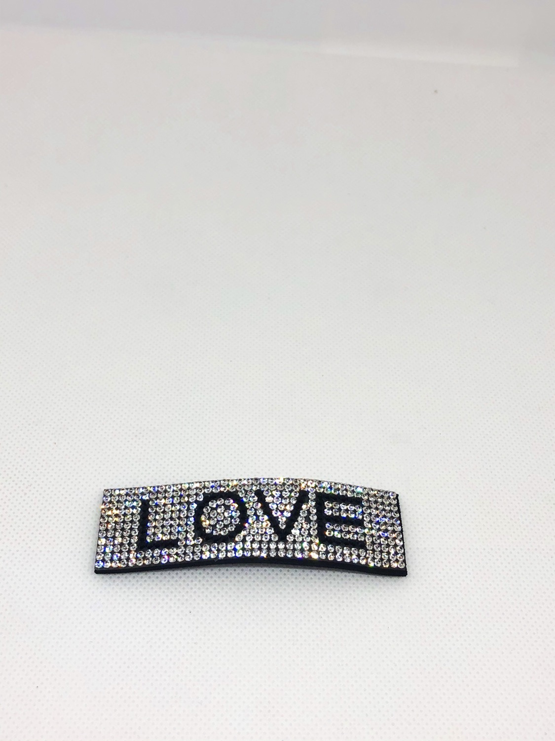 Thumbnail: 1PCS Love Diamanté Crystal Bling Hair Clip