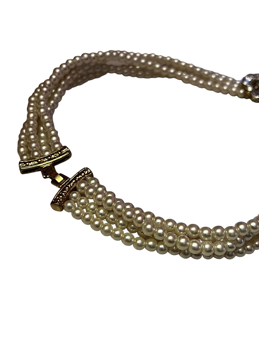 Miniaturbild: 4 Strand Beads Choker Necklace With Earring and Bracelet Set Womenswear 