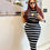 Thumbnail: Women 2Pcs Knit Stripe Sleeveless Top and Tube Skirt