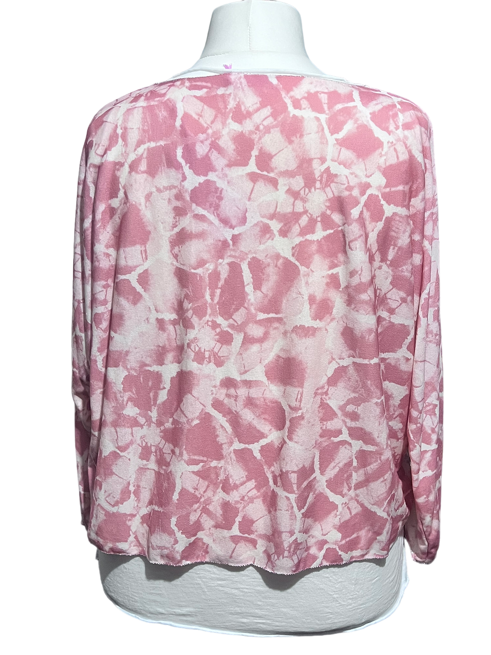Thumbnail: Tied Dye Coral Pink 2 Pcs Knit Top