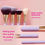 Thumbnail: Purple 15pcs Professional Makeup Brushes Makeup 