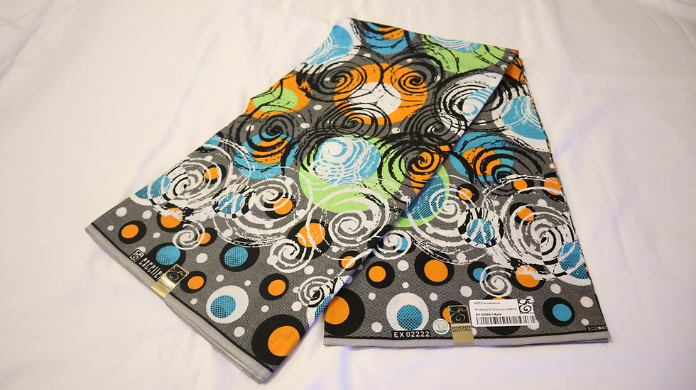 Miniatura: African Ankara Fabric, 6 Yards, Multicolour Ankara Pint, African Print