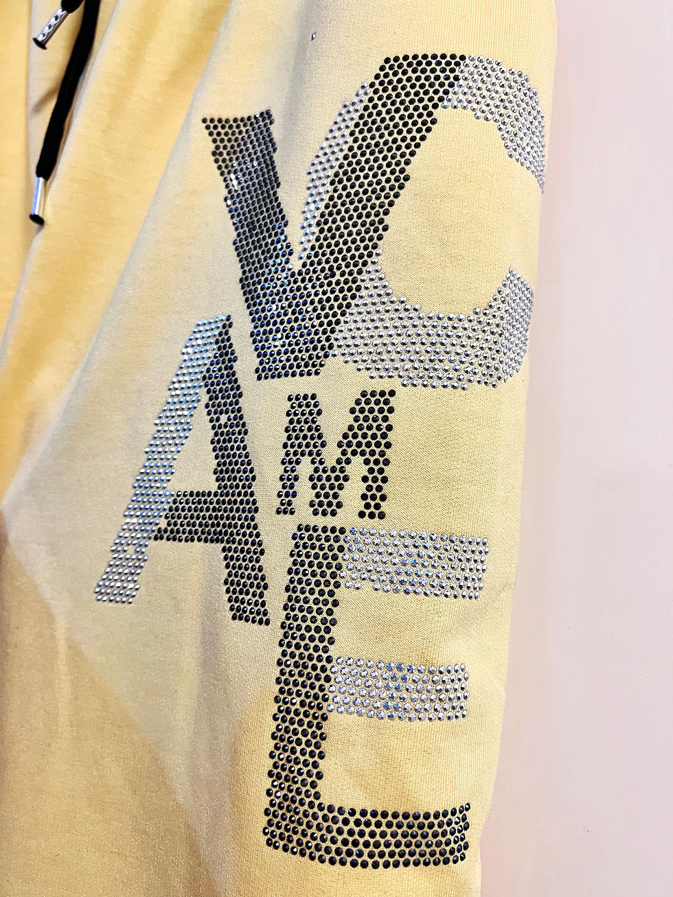 Thumbnail: Tracksuit 2Pcs Kintwear Yellow Diamanté Detail Set Womenswear 