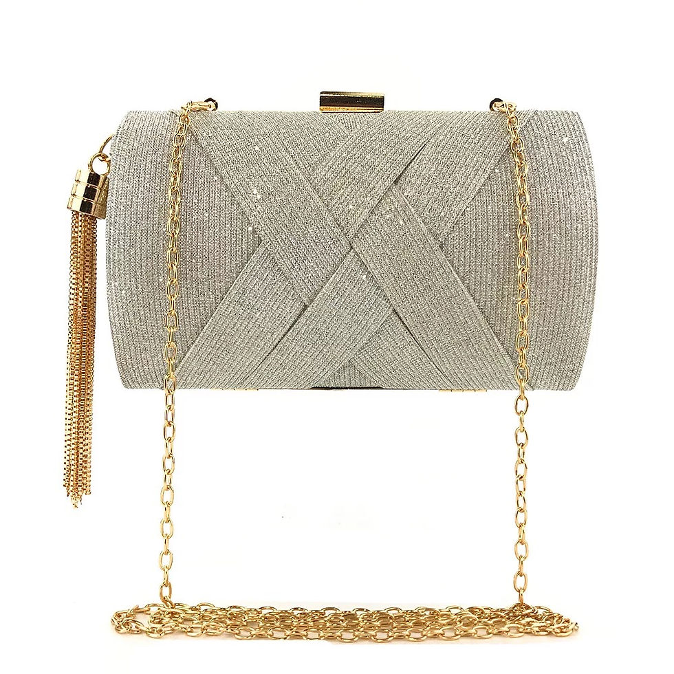 Miniatyrbild: Sparkling Gradient Two-Tone Clutch Bag
