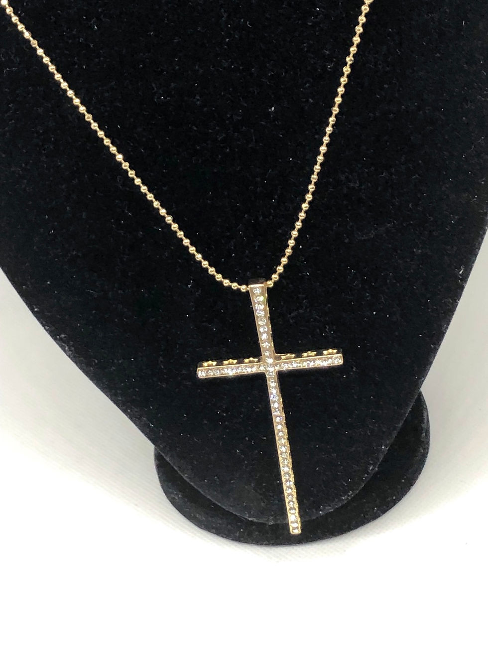 Miniaturbild: Cross Diamanté Crystal Long Necklace 