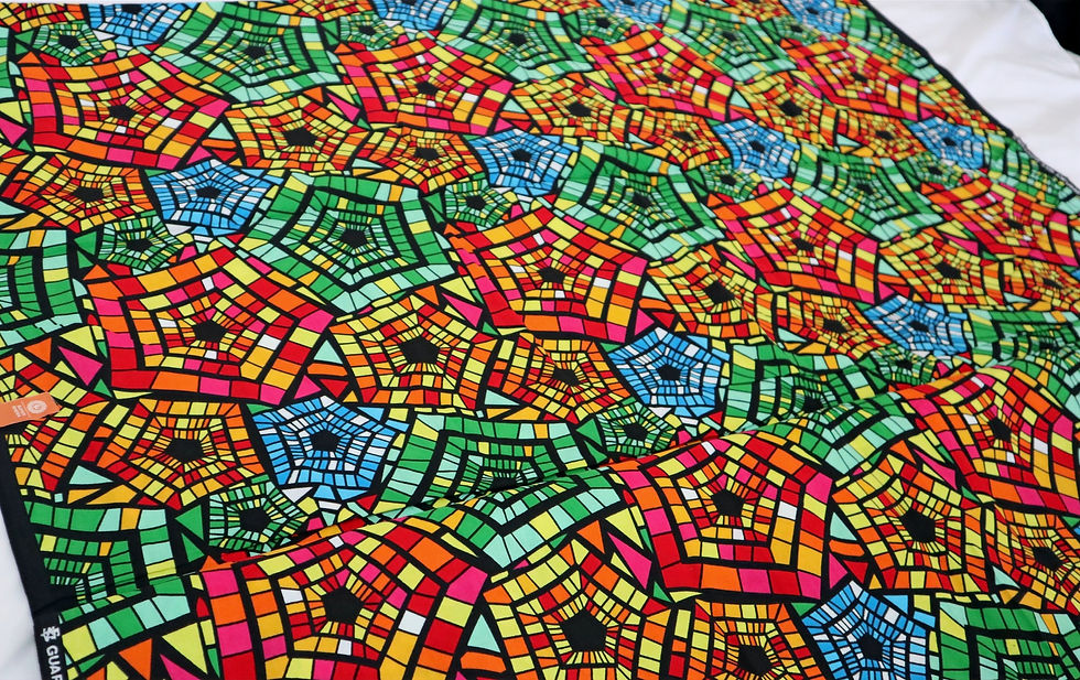 Миниатюра: Multicolor Web Design African Ankara print fabric