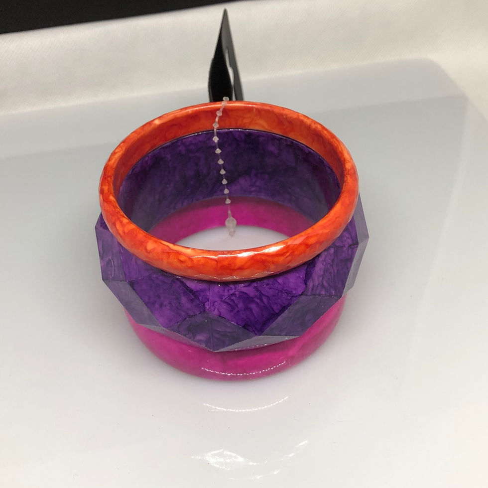 Thumbnail: Mix Colour and Sizes Ladies 3PCS Bangles Set