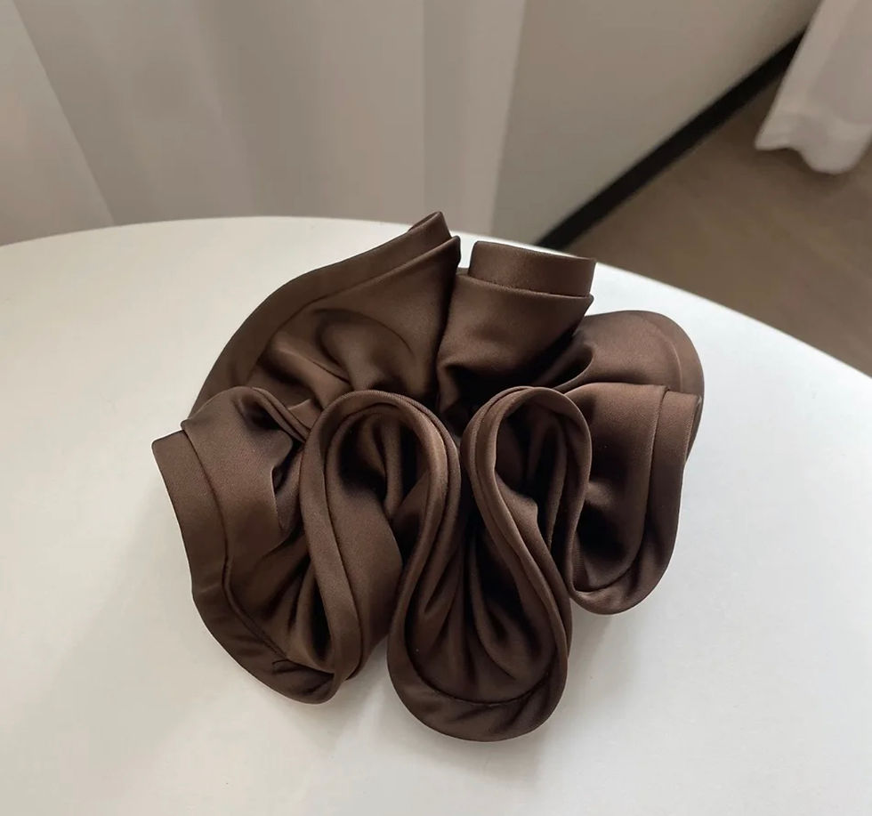 Thumbnail: Handmade Large Satin Hair Scrunchie