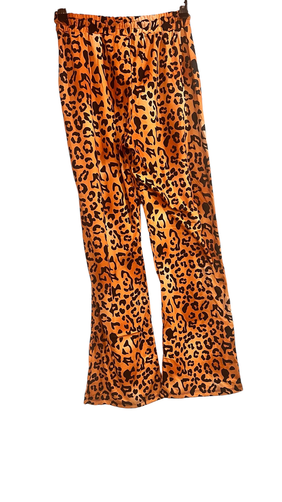 Miniatyrbild: Leopard Print Elastic Waist Trouser and Bling Graphic Apple T-Shirt