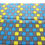 Thumbnail: African Print Fabric, Ankara Wax Fabric, Grey/Yellow/Blue Ankara Cotton 6 Yards