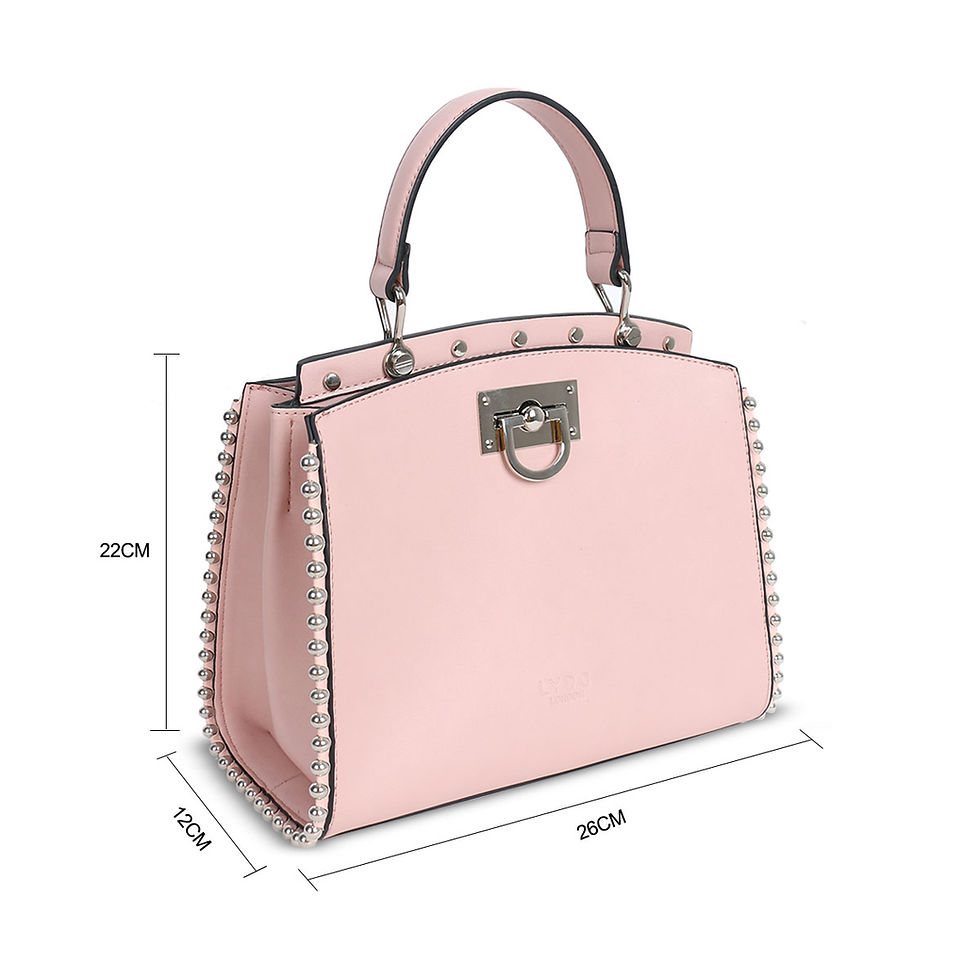 Thumbnail: Handbag With Side Studs Details