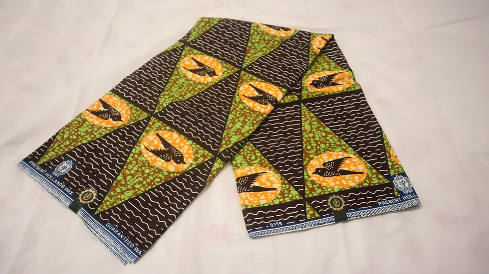 Miniaturbild: African Print, Ankara Fabric Flying Birds design African Print Fabric 6 yard