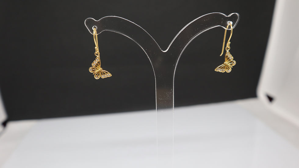 Thumbnail: Butterfly Sterling Silver Earring