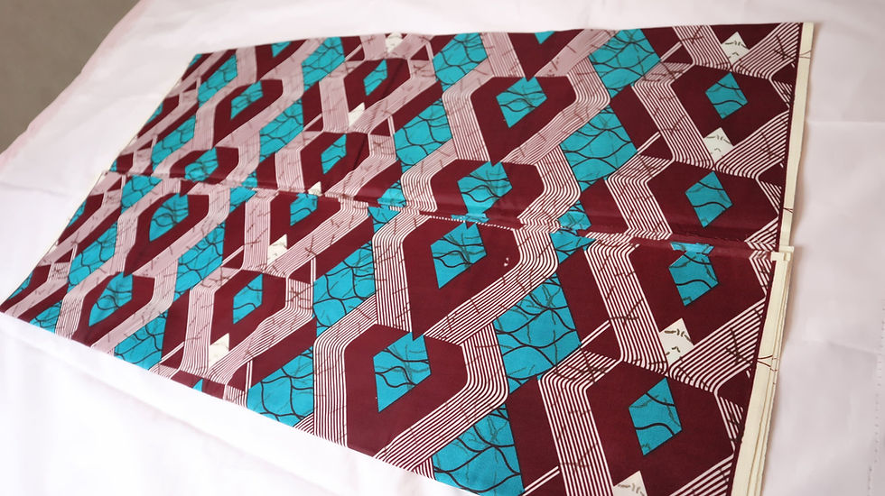 Miniatura: African Print Fabric 6 Yards Polyester African Print Fabric