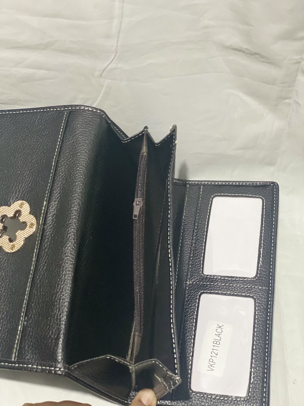 Miniatura: Metal Flower Twist Lock Detail Purse
