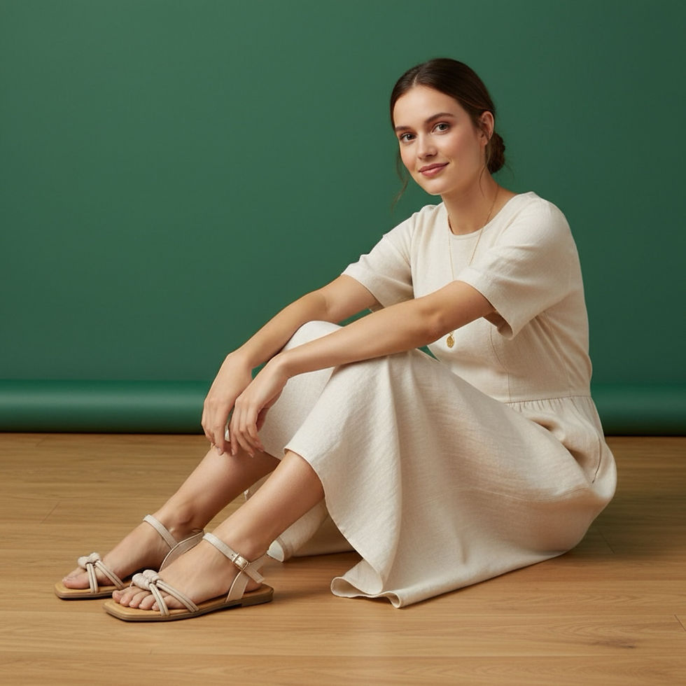 Thumbnail: Women Wrap Bow Detail Causal Sandals Womenswear 