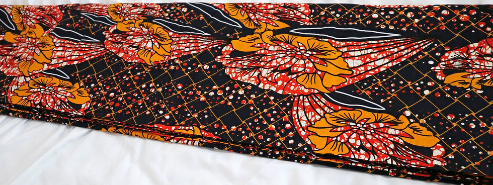 Miniatura: Yellow Flower Ankara Fabric 6 yards