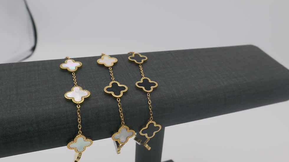 Miniatura: Gold Clover Bracelet