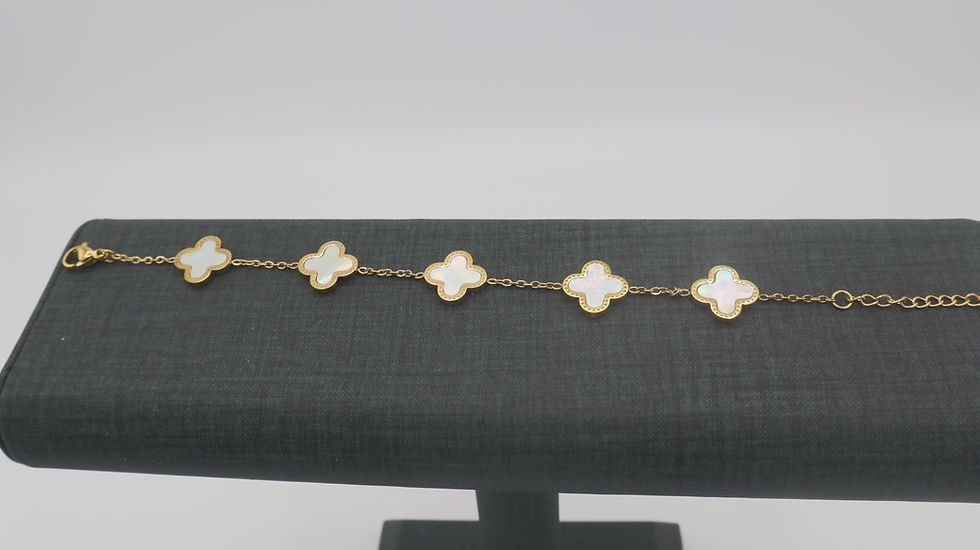 Miniature : Gold Clover Bracelet