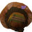 Miniatura: Auto Gele, Gold and Green Aso Oke Gele, Nigeria Africa Headtie Head Wrap