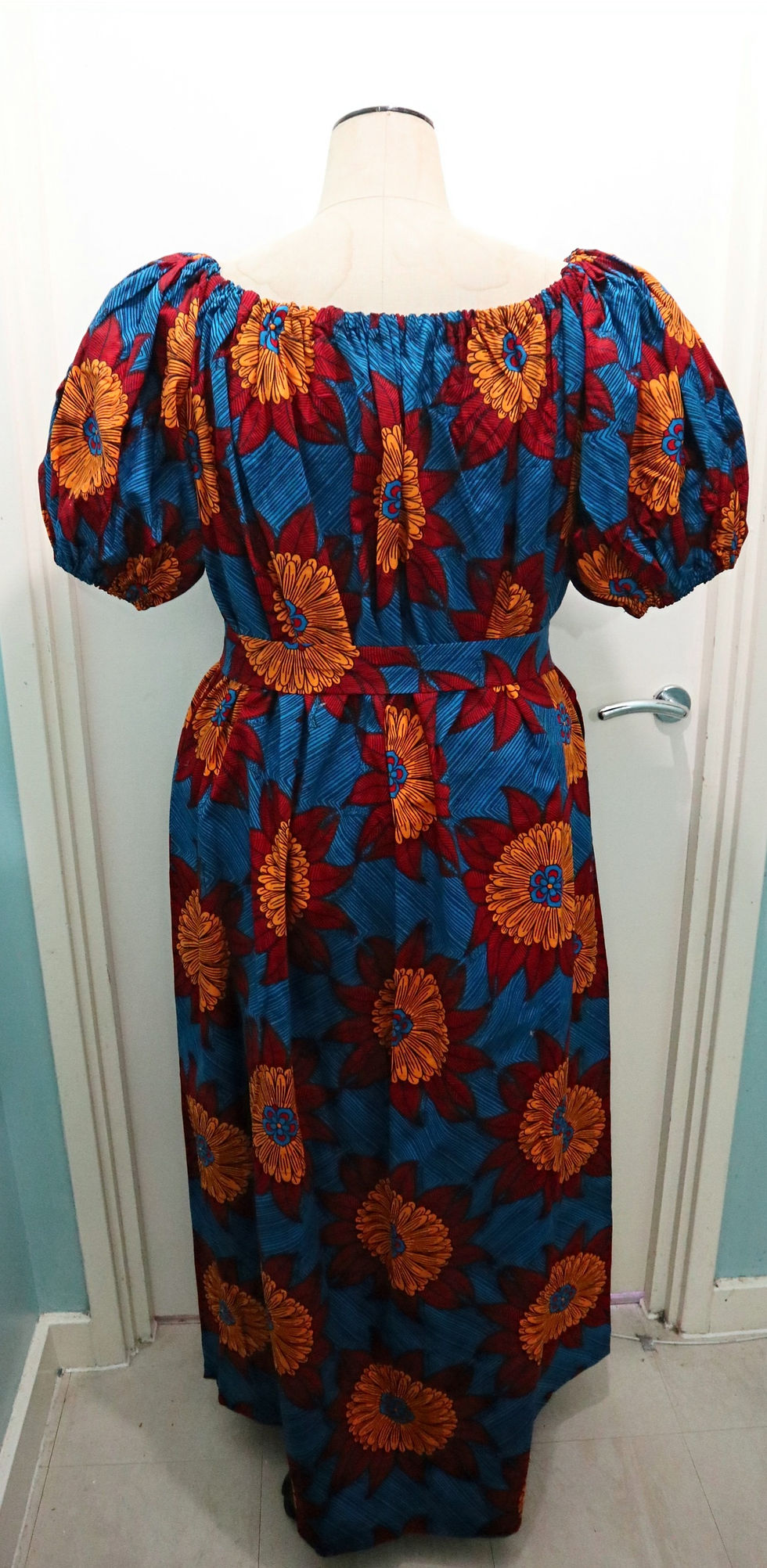 Miniatura:  African Cotton Print Ankara Long Maxi Dress Womenswear 