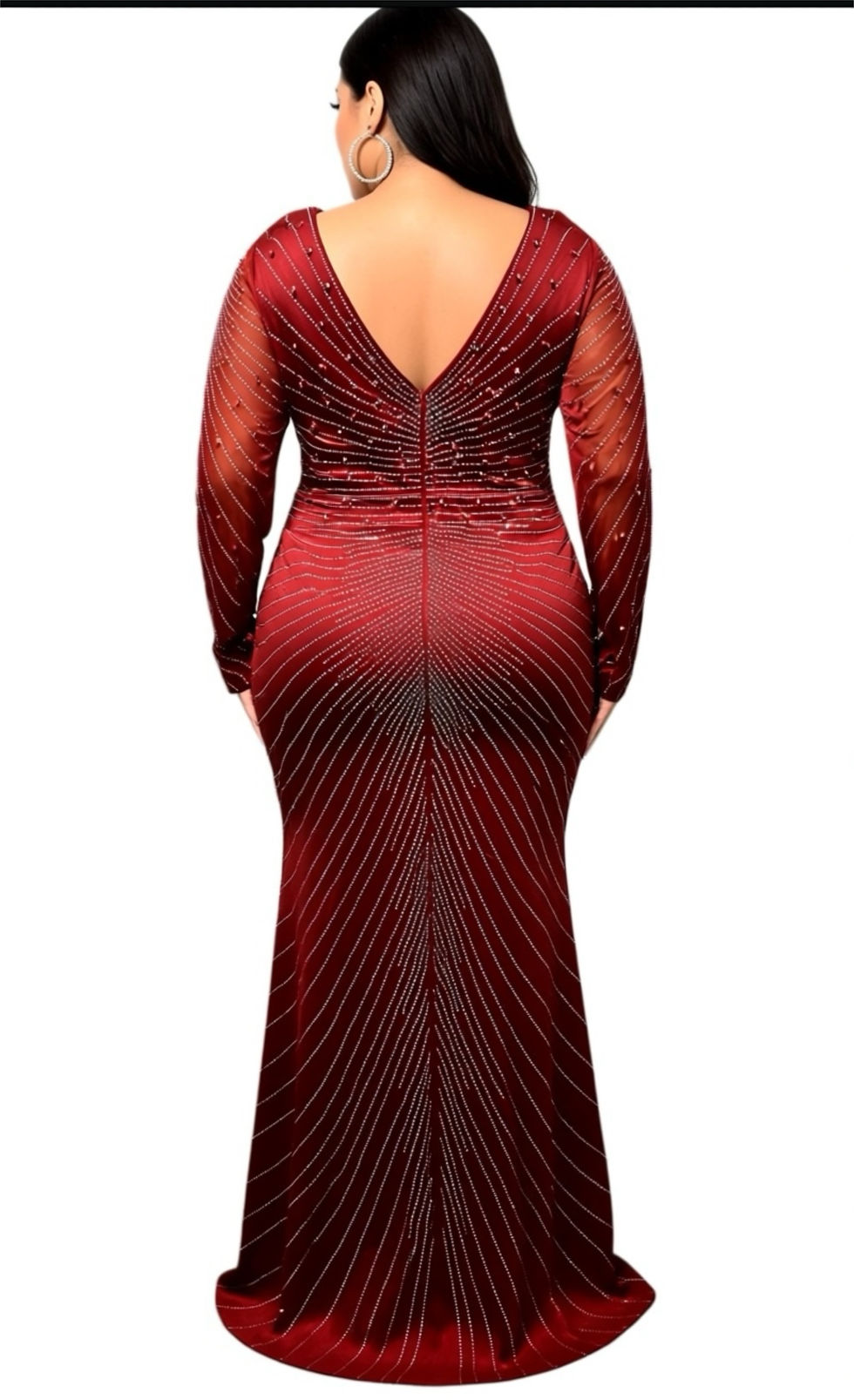 Thumbnail:  Formal Rhinestone Beads Elegant Party Dress Womenswear 