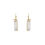 Thumbnail: PEBBLE BAY SEMI PRECIOUS STONE WHITE DRUSSY AND GEM BEAD EARRINGS