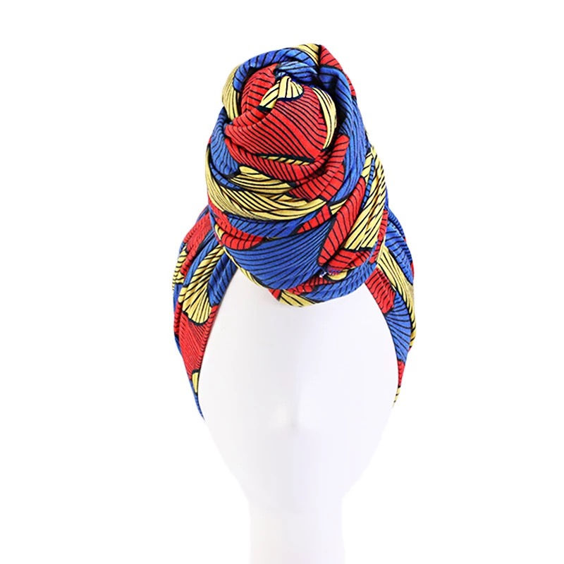 Miniatura: Ethnic Style African Pattern Print Head Wrap African Headwrap