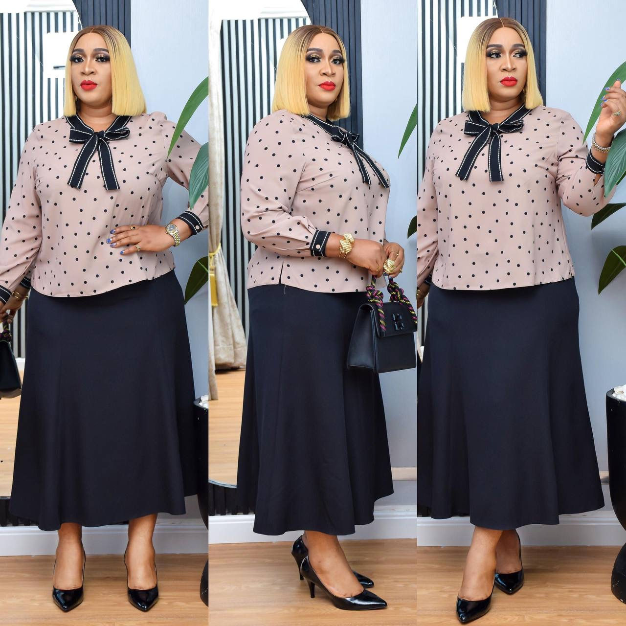 Women’s Floaty Skater Dress With Tie Front Womenswear