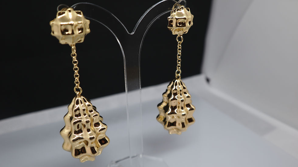 Miniatura: Earring 18K Gold Plated Drop earring Large Teardrop Dangle earring