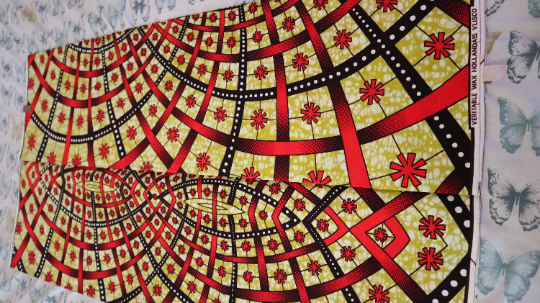 Miniature : Patterned Design African Print Fabric 6 Yards