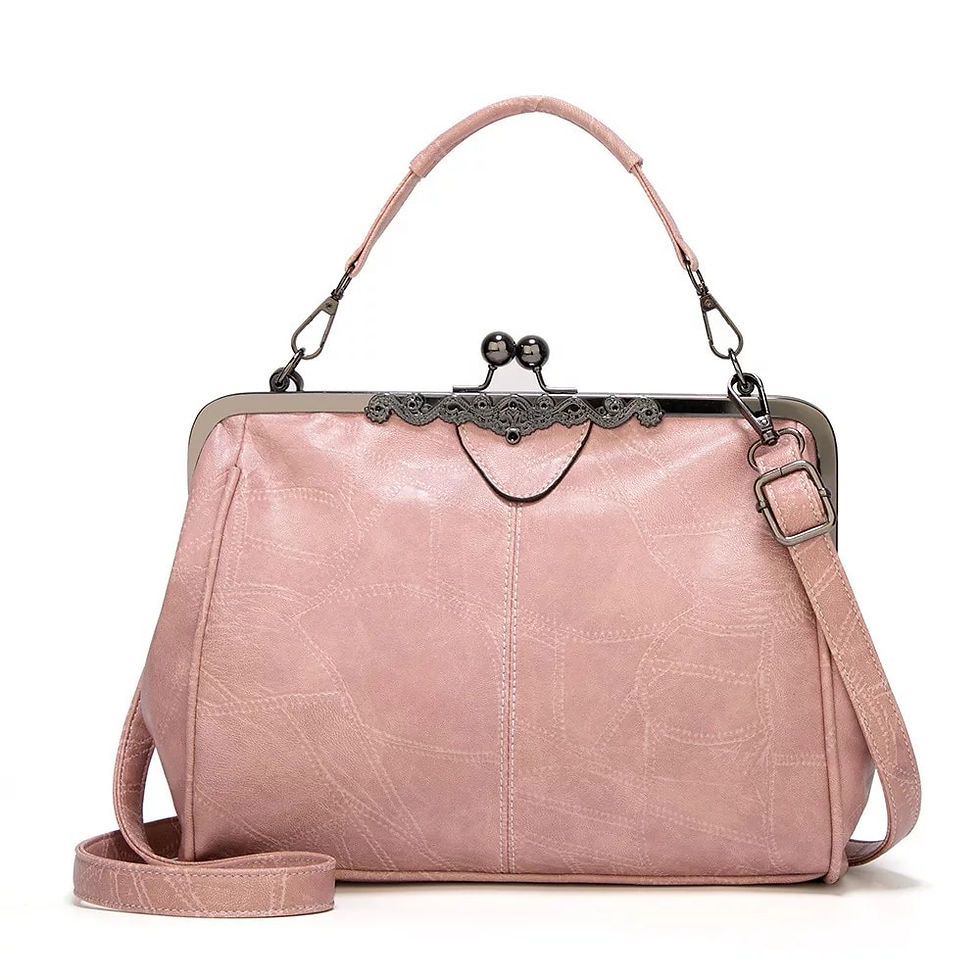 Miniatura: Women's Punk Style Quilted Handbag, Fashionable Faux Leather Tote Bag