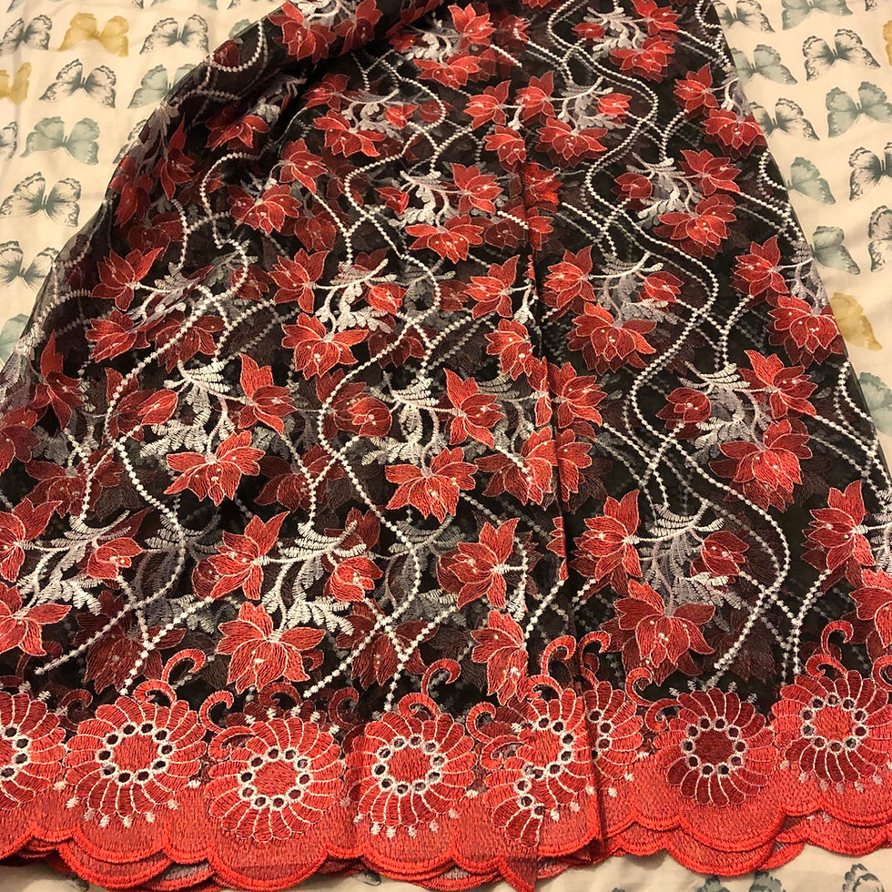 Miniature : Luxurious Wine Colour Flower Diamanté Crystal Stone French Net Lace