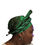 Miniatura: Auto Gele Green Twist Detailed Aso Oke Headtie Nigeria Auto Gele