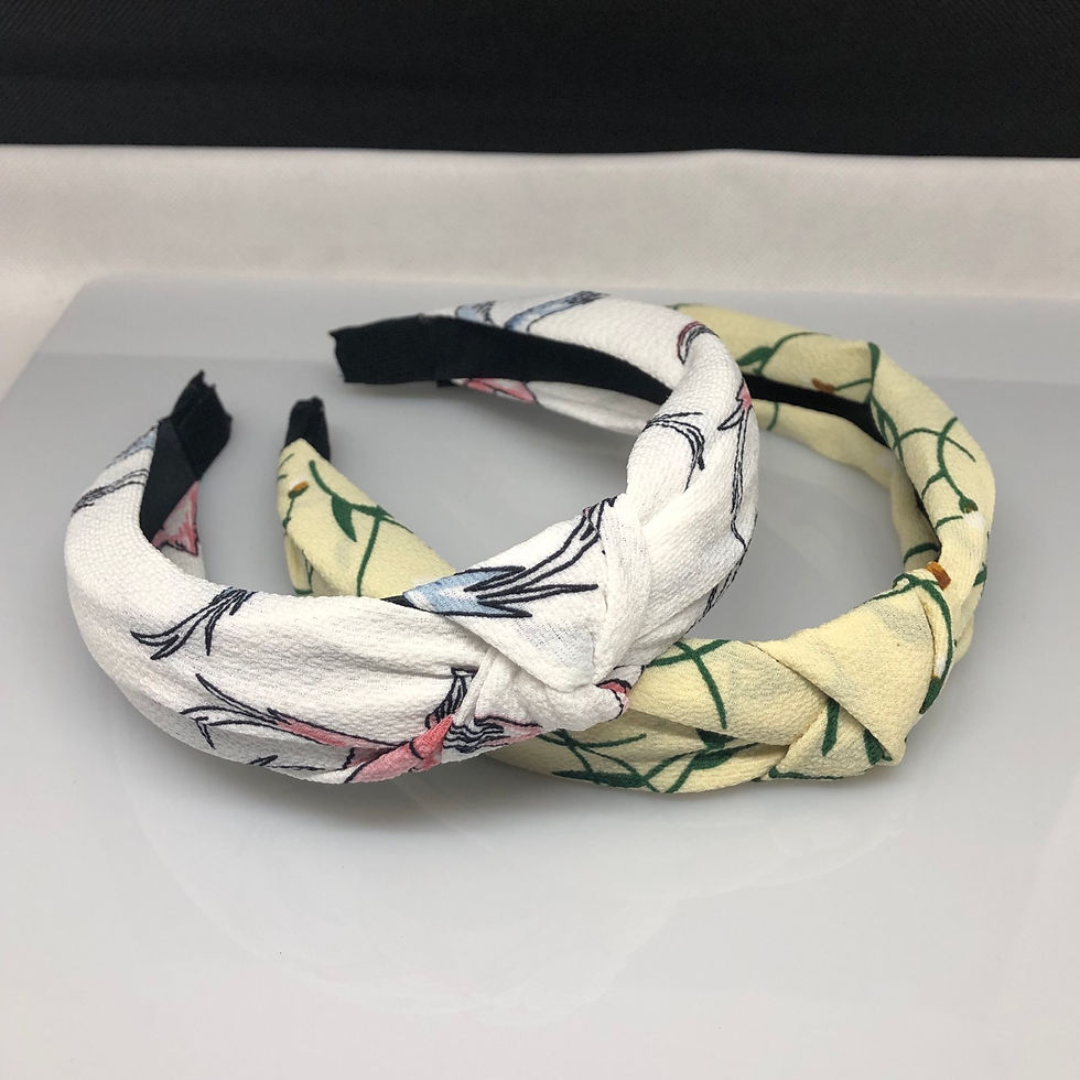 Miniaturbild: Floral 2PCS Printed knot Headband 