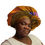 Miniatura: Auto Gele, Gold and Green Aso Oke Gele, Nigeria Africa Headtie Head Wrap