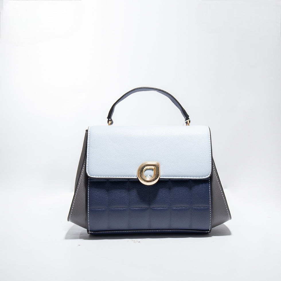 Thumbnail: Qulited Texture Multicolour Shoulder Bag 