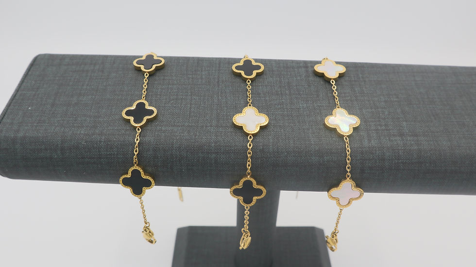 Miniature : Gold Clover Bracelet