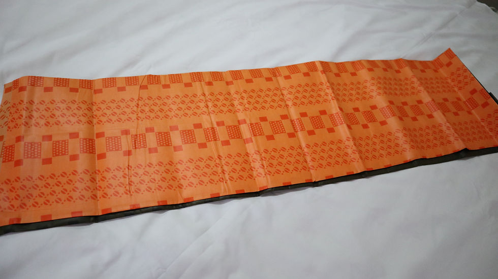 Thumbnail: African Adire Hand Tie-Dye Polyester Batik Fabric